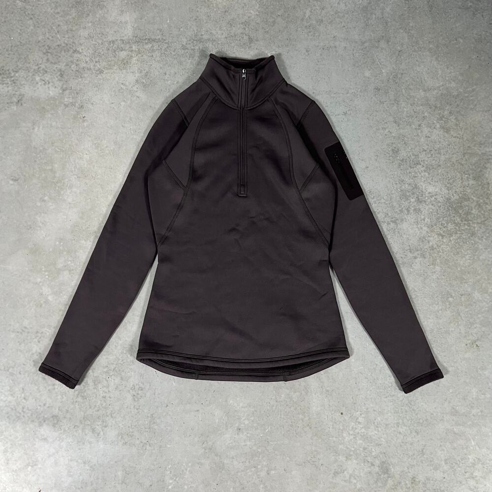 Arc'teryx Rho AR Zip Neck Women's Size Small Maroon Polartec Base Layer Top